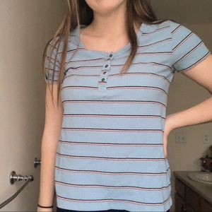 american eagle striped tshirt